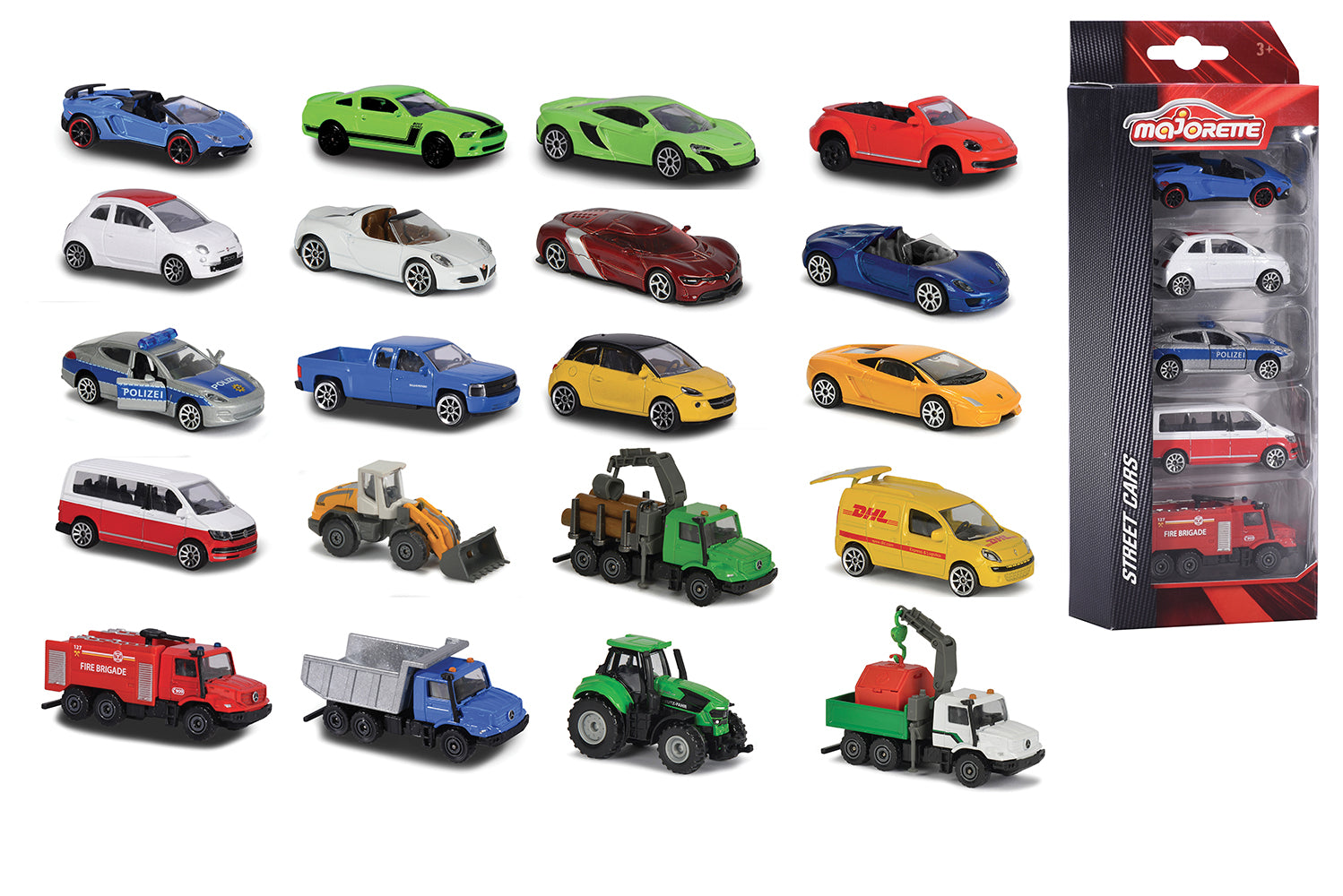 MAJORETTE - 1:64 ASSORTED 5 CAR PACK
