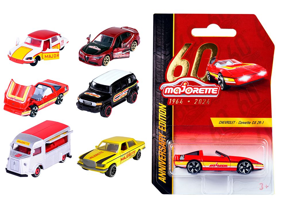 MAJORETTE - 1:64 60TH ANNIVERSARY EDITION CARS ASST