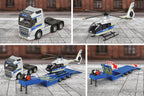 MAJORETTE - MACK TRUCK AND POLICE HELICOPTER