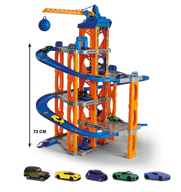 MAJORETTE - 5-LEVEL GARAGE WITH 5 CARS