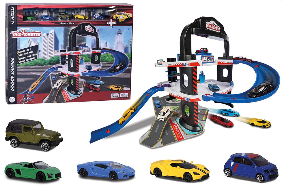 MAJORETTE - URBAN GARAGE WITH 5 CARS