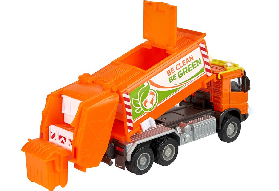 MAJORETTE - VOLVO CAMION À ORDURES SONS ET LUMIÈRES