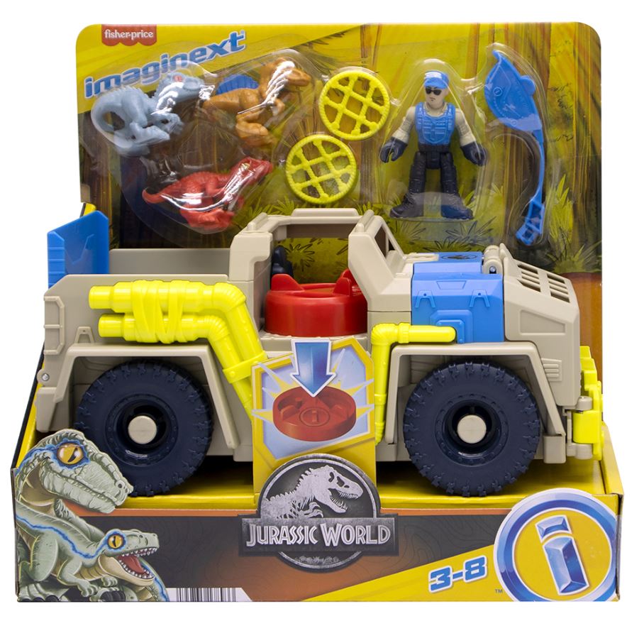 FISHER-PRICE - IMAGINEXT - JURASSIC WORLD - VÉHICULE DE TRAQUEUR