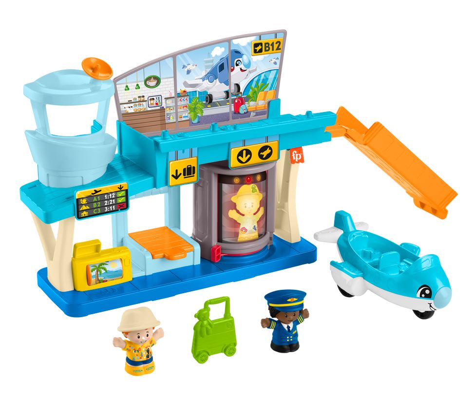 FISHER-PRICE - LITTLE PEOPLE - L'AÉROPORT DES AVENTURES QUOTIDIENNES