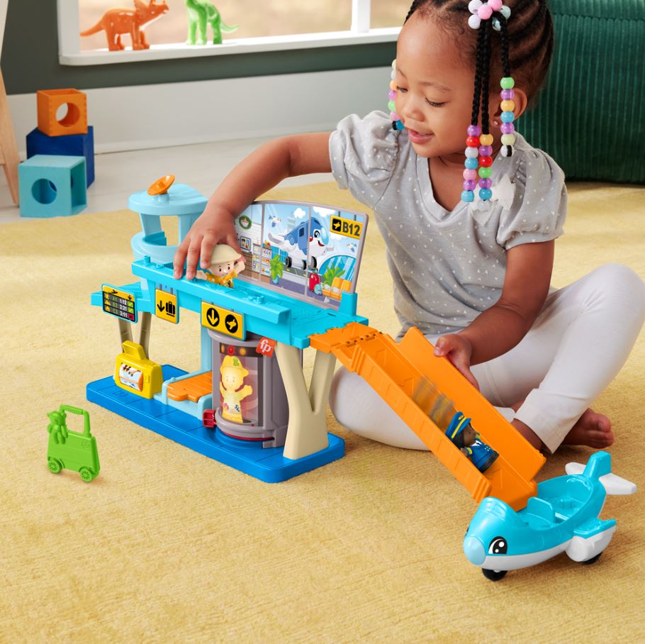 FISHER-PRICE - LITTLE PEOPLE - L'AÉROPORT DES AVENTURES QUOTIDIENNES