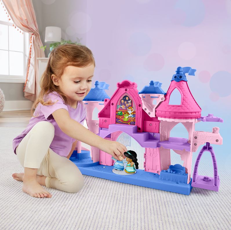 FISHER-PRICE - LITTLE PEOPLE - LE CHÂTEAU DES PRINCESSES DISNEY SONS ET LUMIÈRES