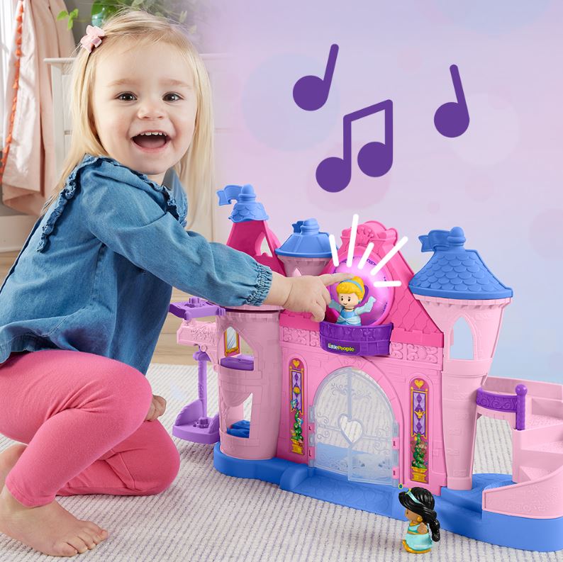FISHER-PRICE - LITTLE PEOPLE - LE CHÂTEAU DES PRINCESSES DISNEY SONS ET LUMIÈRES