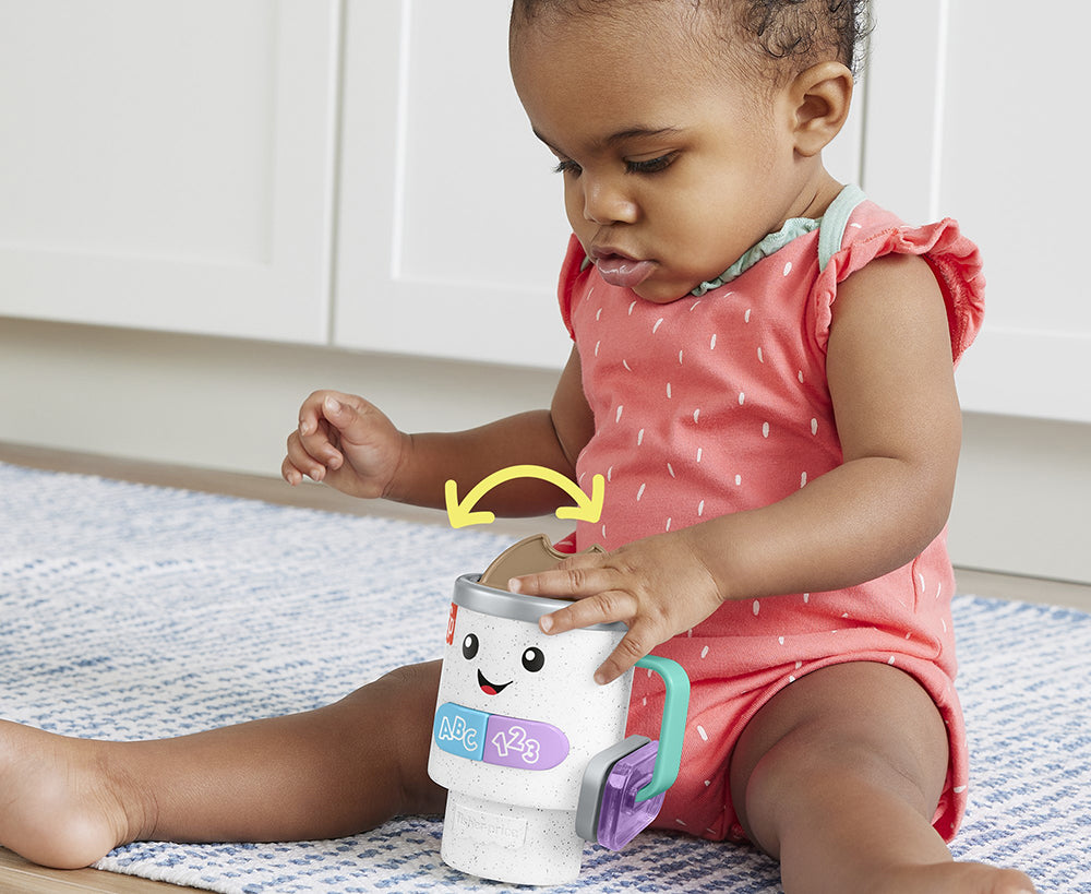 FISHER-PRICE - RIRES & ÉVEIL - TASSE À CAFÉ SONS ET LUMIÈRES - Version multilingue