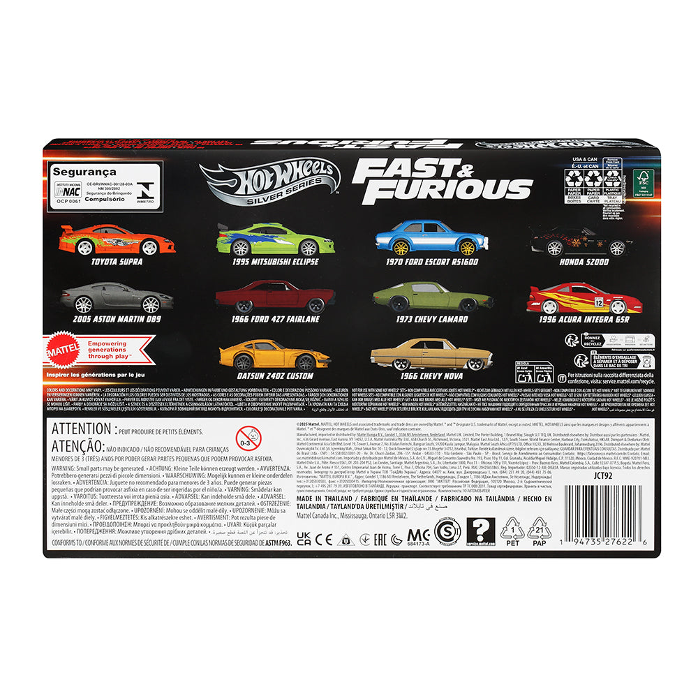 HOT WHEELS - COFFRET DE 10 VÉHICULES RAPIDES ET DANGEREUX