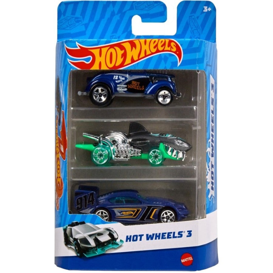 HOT WHEELS - 3 CAR PACK ASST