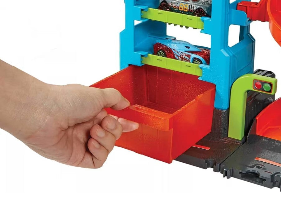 HOT WHEELS - MÉGA TOUR LAVE-AUTO (GARAGE)