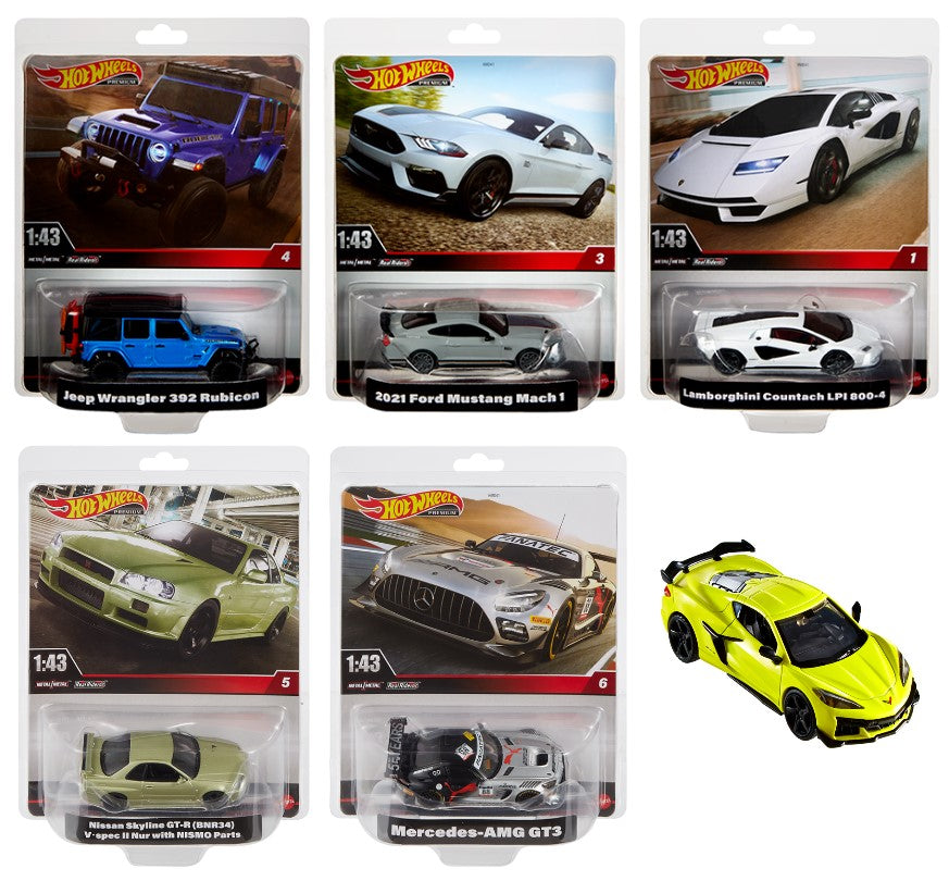 HOT WHEELS PREMIUM - 1:43 VOITURE ASST