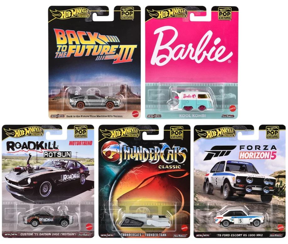HOT WHEELS PREMIUM - VOITURE CULTURE POPULAIRE ASST
