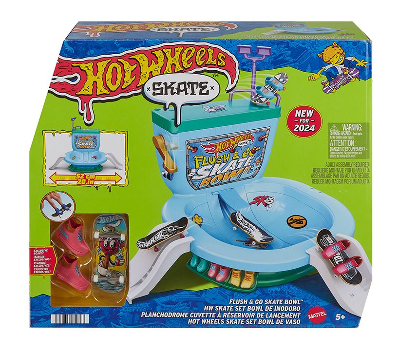 HOT WHEELS SKATE - PLANCHODROME CUVETTE À RÉSERVOIR DE LANCEMENT