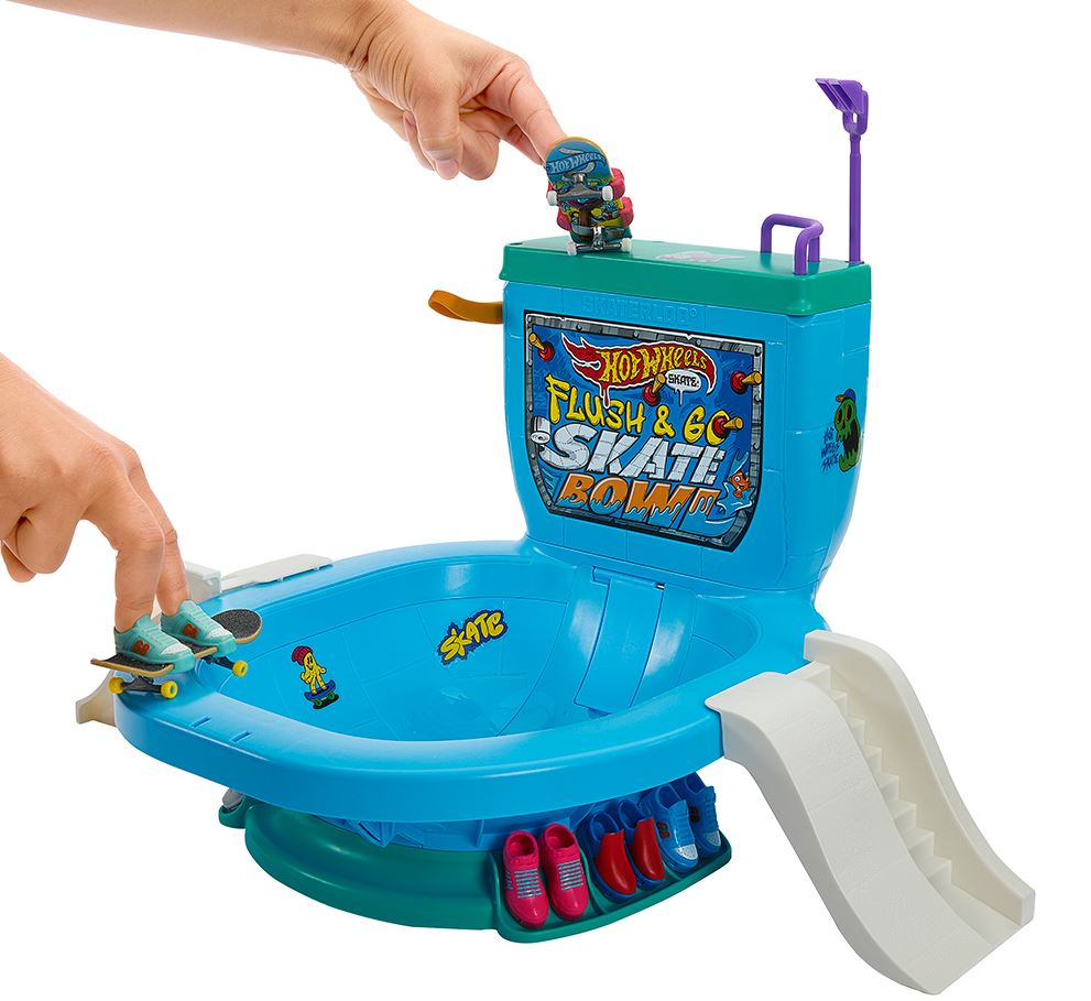HOT WHEELS SKATE - PLANCHODROME CUVETTE À RÉSERVOIR DE LANCEMENT