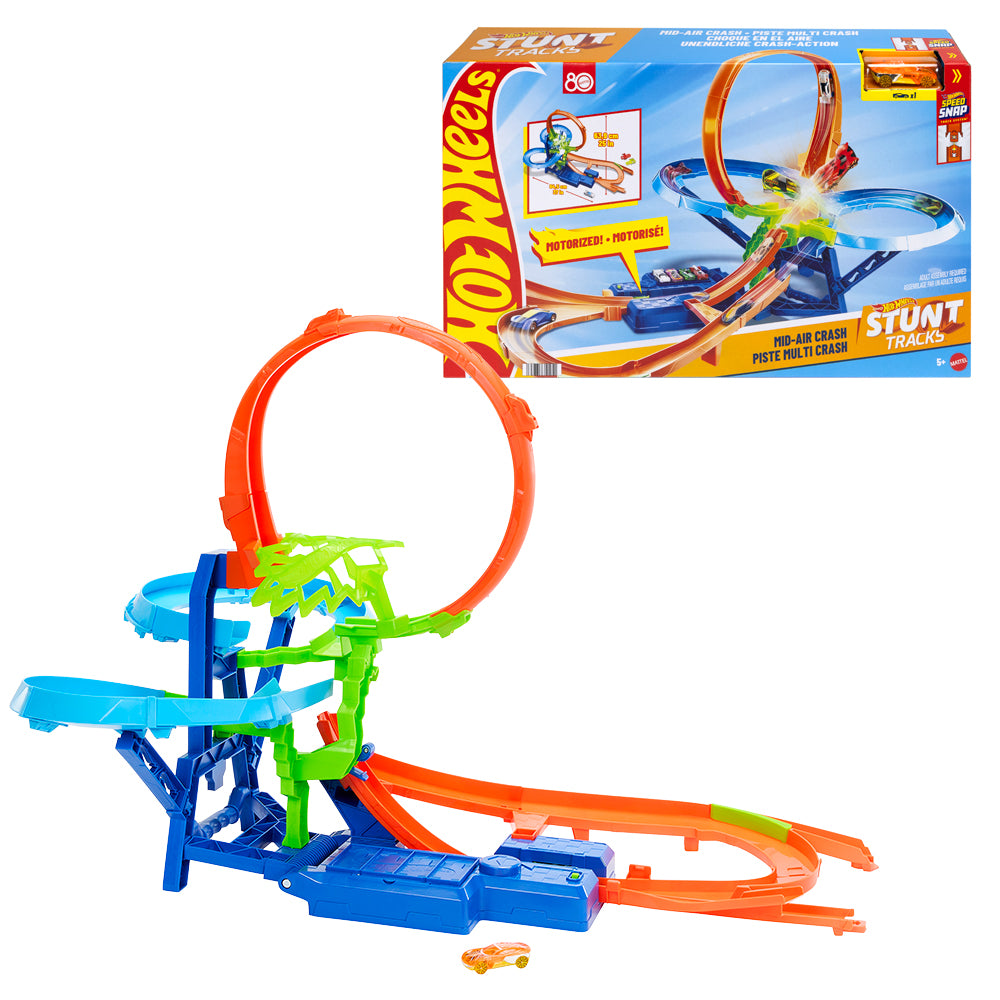 HOT WHEELS STUNT TRACKS - PISTE MULTI CRASH