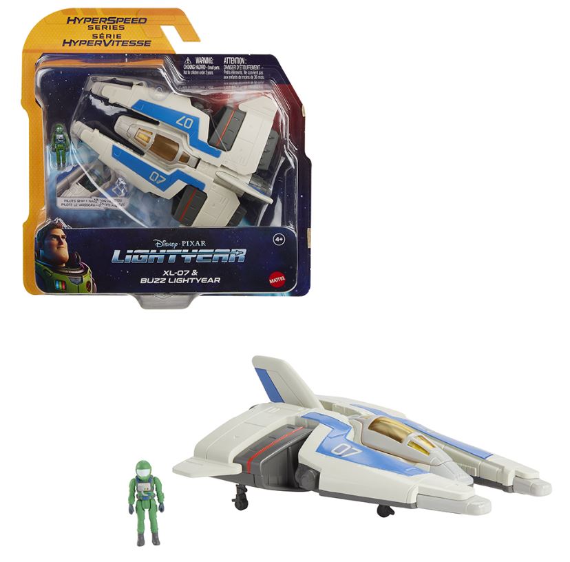 LIGHTYEAR - VAISSEAU SPATIAL SÉRIE HYPERVITESSE 8" (20 CM) ASSORTIS (BUZZ L'ÉCLAIR)