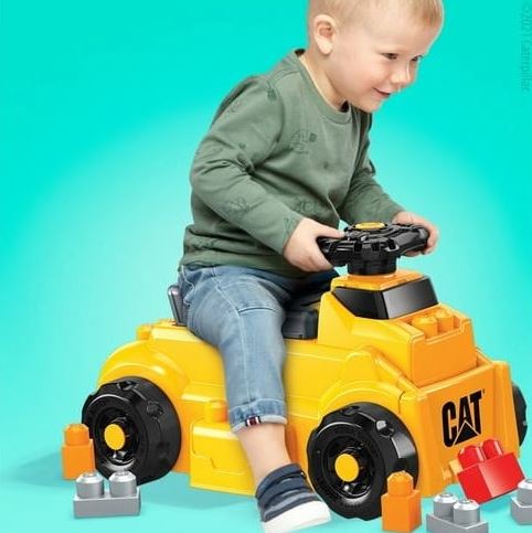 MEGA BLOKS - CAT VÉHICULE PORTEUR ET CONSTRUCTION