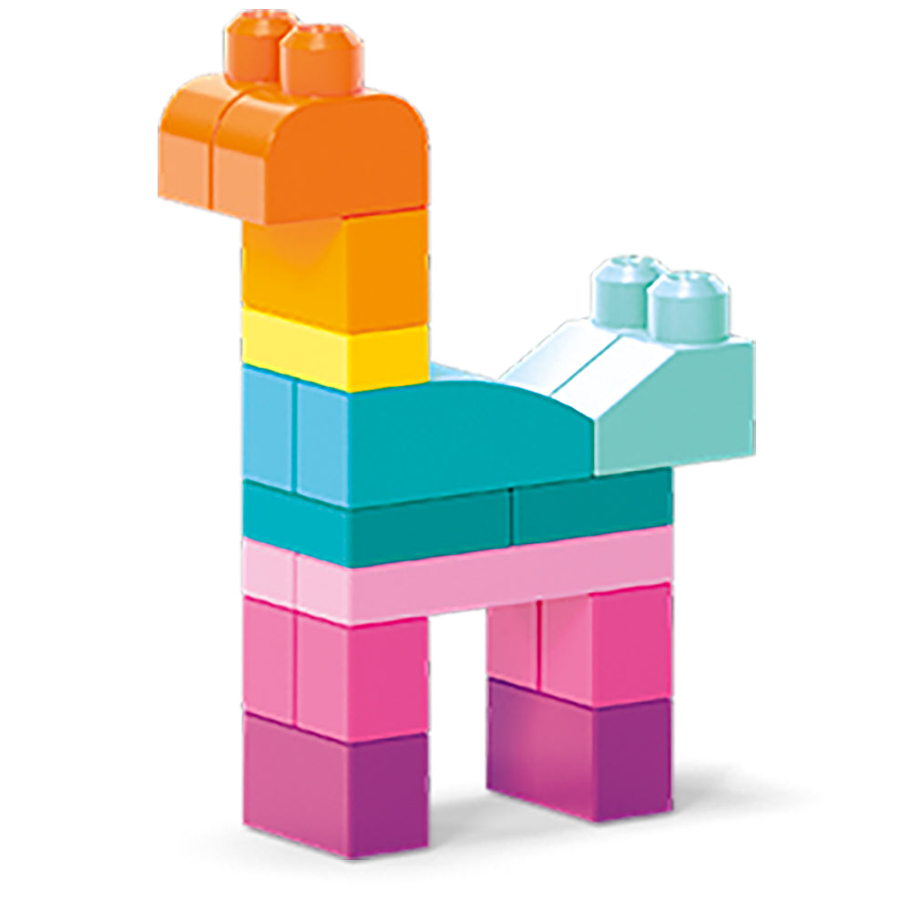 MEGA BLOKS - GRAND SAC DE BLOCKS DE CONSTRUCTION 80 PIÈCES - ROSE