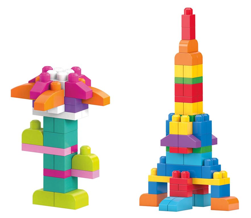 MEGA BLOKS - BIG BUILDING BAG 80 ASSORTED PIECES