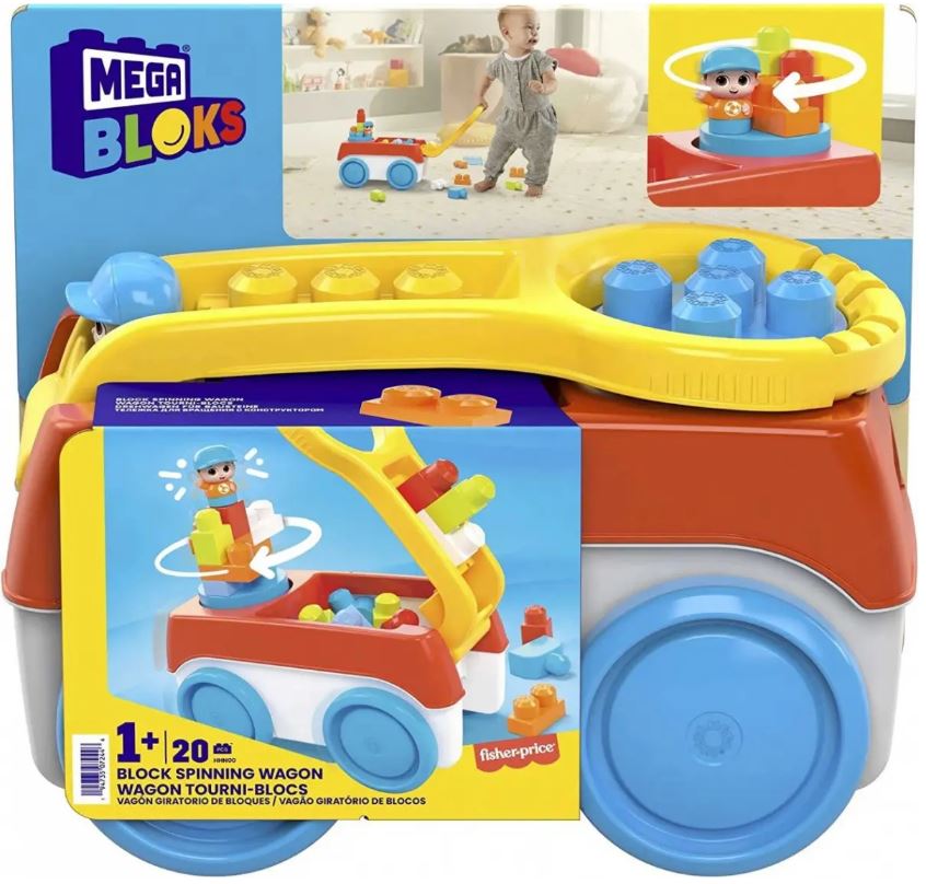MEGA BLOKS - WAGON TOURNI-BLOCS