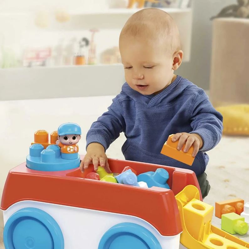 MEGA BLOKS - WAGON TOURNI-BLOCS