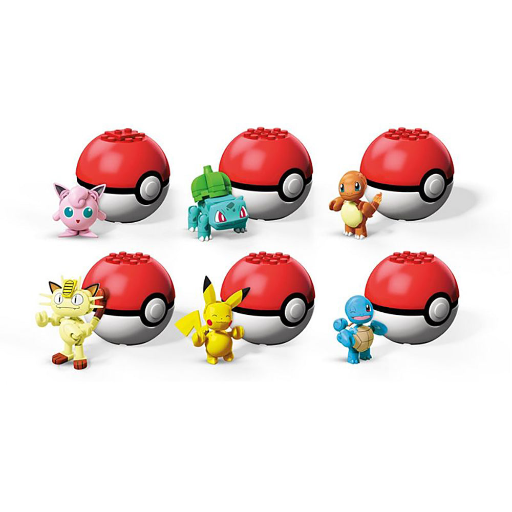 MEGA CONSTRUX - POKEBALL AVEC POKÉMON ASST