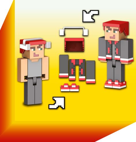 MINECRAFT - SÉRIE CRÉATEUR - FIGURINE ASSORTI