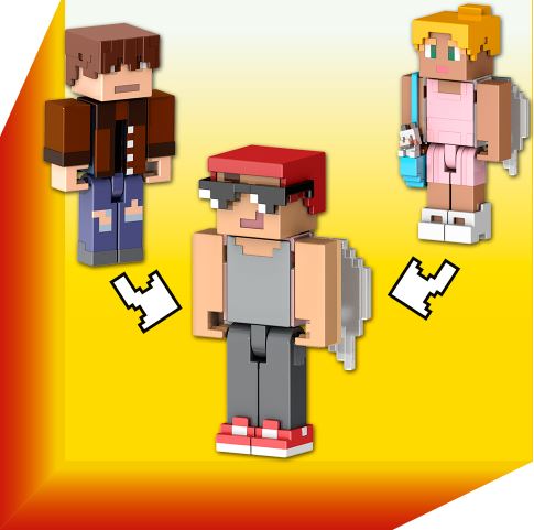 MINECRAFT - SÉRIE CRÉATEUR - FIGURINE ASSORTI