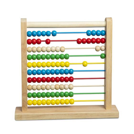 MELISSA AND DOUG - WOODEN BEAD ABACUS (COUNTING FRAME)