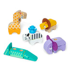 MELISSA AND DOUG - BLOCKABLES - 34-PIECE SAFARI PLAYSET