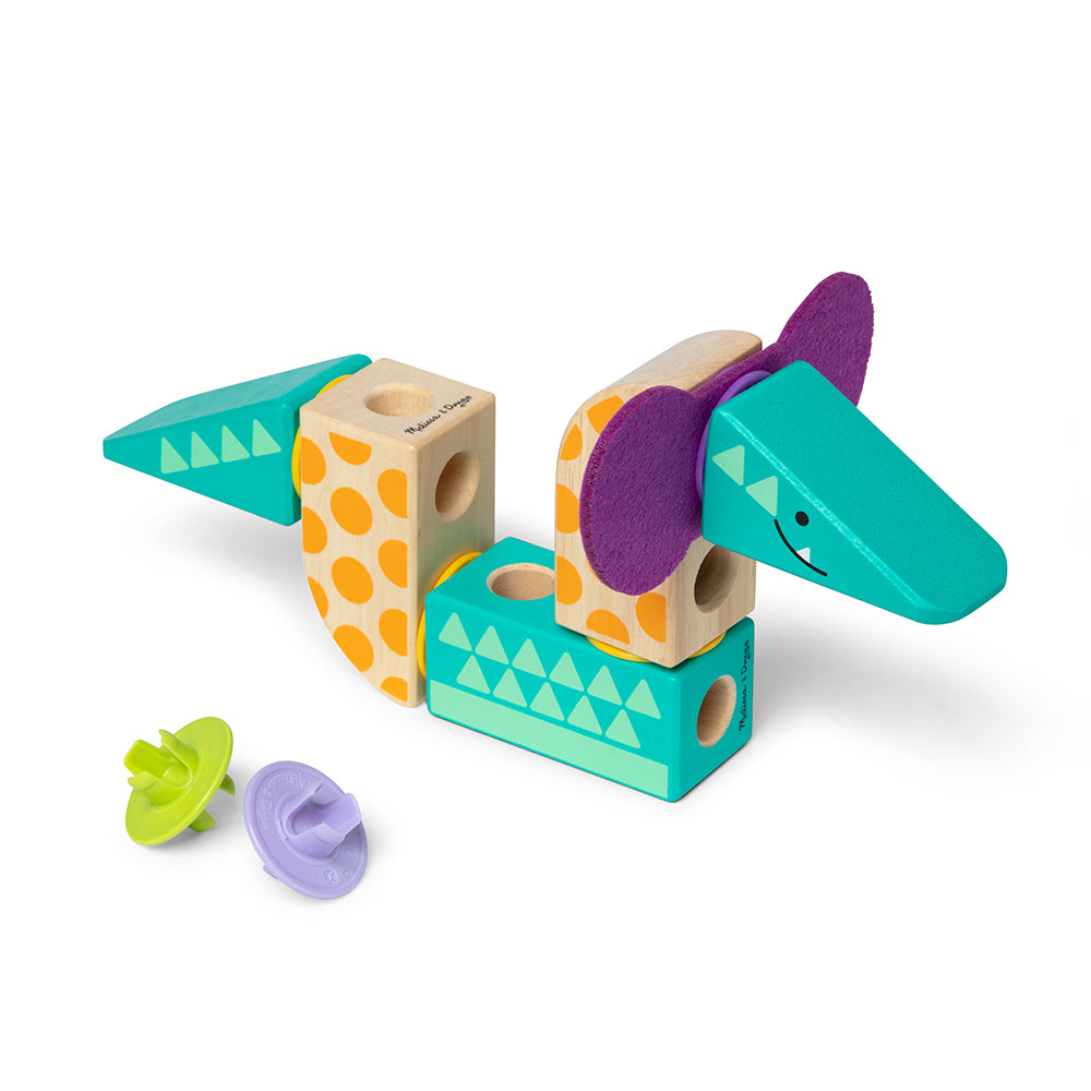 MELISSA AND DOUG - BLOCKABLES - 34-PIECE SAFARI PLAYSET