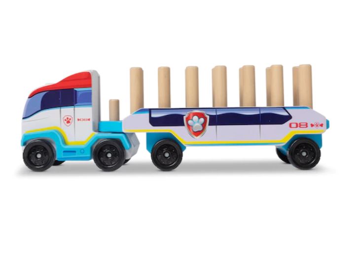 MELISSA AND DOUG - CAMION DE BLOC EN BOIS ABC DE LA PAT'PATROUILLE