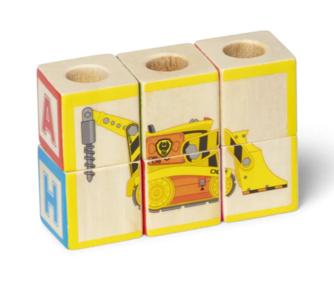 MELISSA AND DOUG - CAMION DE BLOC EN BOIS ABC DE LA PAT'PATROUILLE
