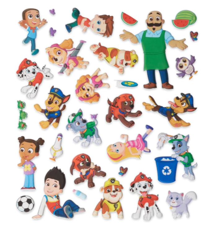 MELISSA AND DOUG - PAW PATROL REUSABLE PUFFY STICKERS - ADVENTURE BAY