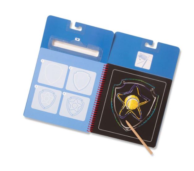 MELISSA AND DOUG - PAT'PATROUILLE SCRATCH ART BLOC À GRATTER - CHASE
