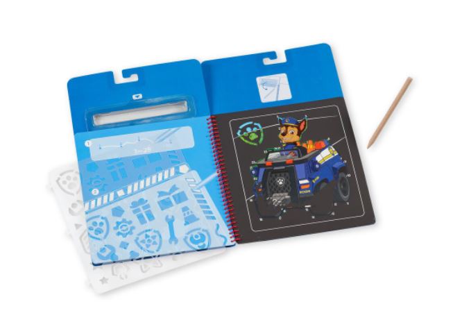 MELISSA AND DOUG - PAT'PATROUILLE SCRATCH ART BLOC À GRATTER - CHASE