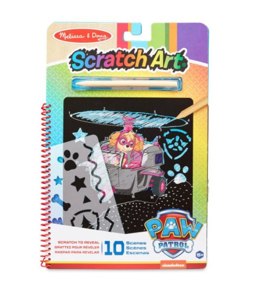 MELISSA AND DOUG - PAW PATROL SCRATCH ART PAD - SKYE
