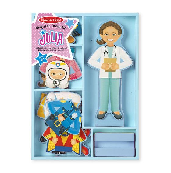 MELISSA AND DOUG - POUPÉE MAGNÉTIQUE JULIA ET LES MÉTIERS