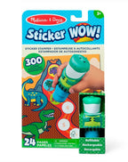MELISSA AND DOUG - STICKER WOW! - BLOC D'ACTIVITÉS ET ESTAMPEUSE À AUTOCOLLANTS - DINOSAURE