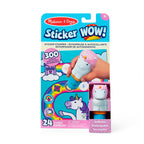 MELISSA AND DOUG - STICKER WOW! - STICKER ACTIVITY PAD AND STAMPER - UNICORN