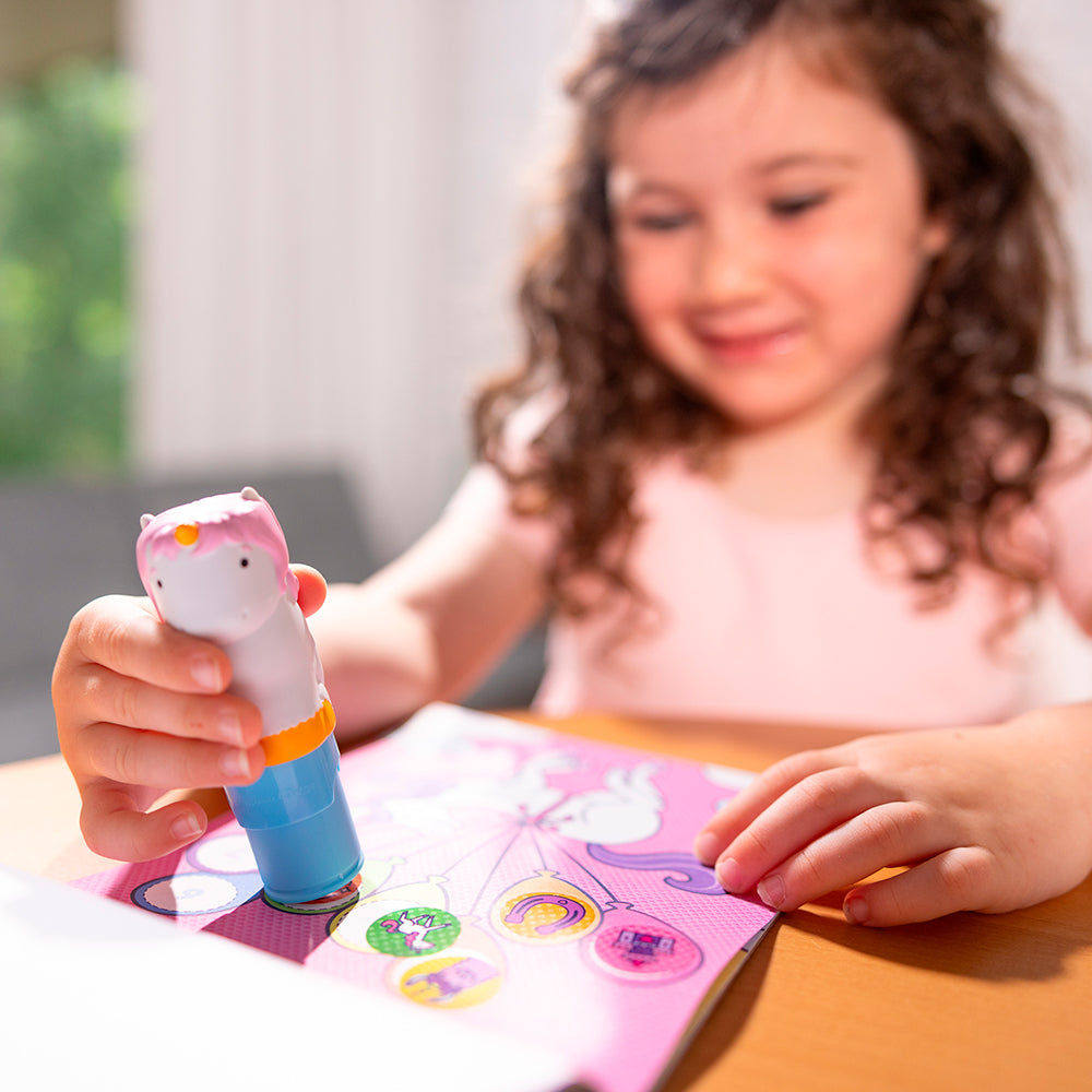 MELISSA AND DOUG - STICKER WOW! - STICKER ACTIVITY PAD AND STAMPER - UNICORN