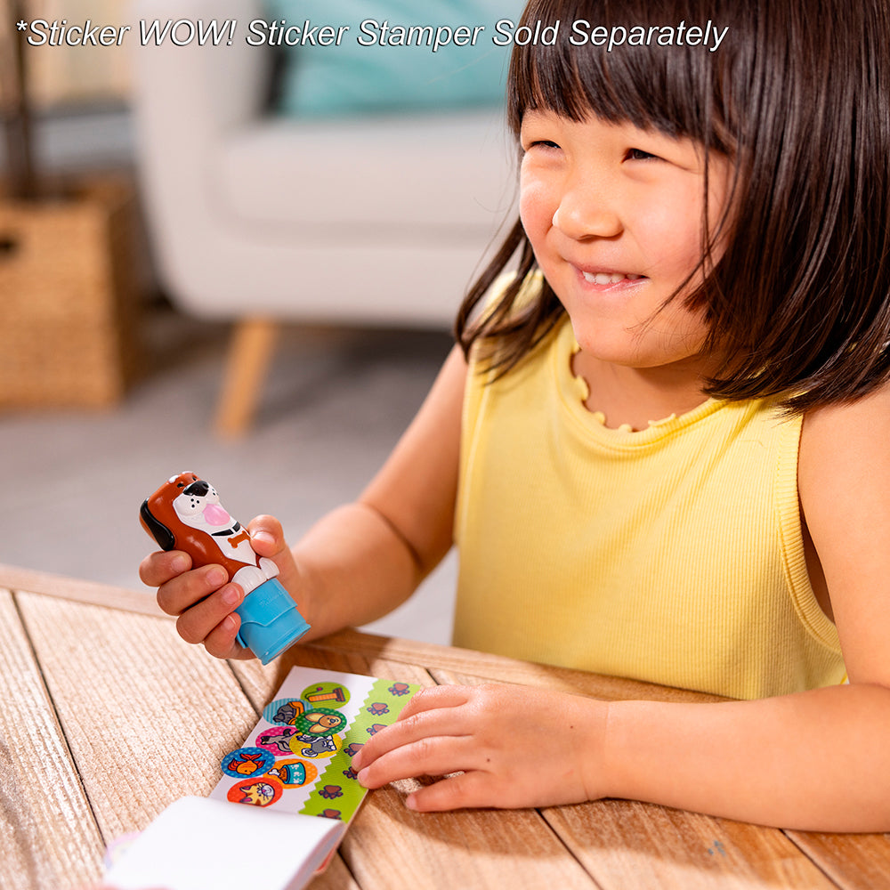 MELISSA AND DOUG - STICKER WOW! - MINI BLOC D'ACTIVITÉS ET RECHARGE D'AUTOCOLLANTS - ANIMAUX DE COMPAGNIE