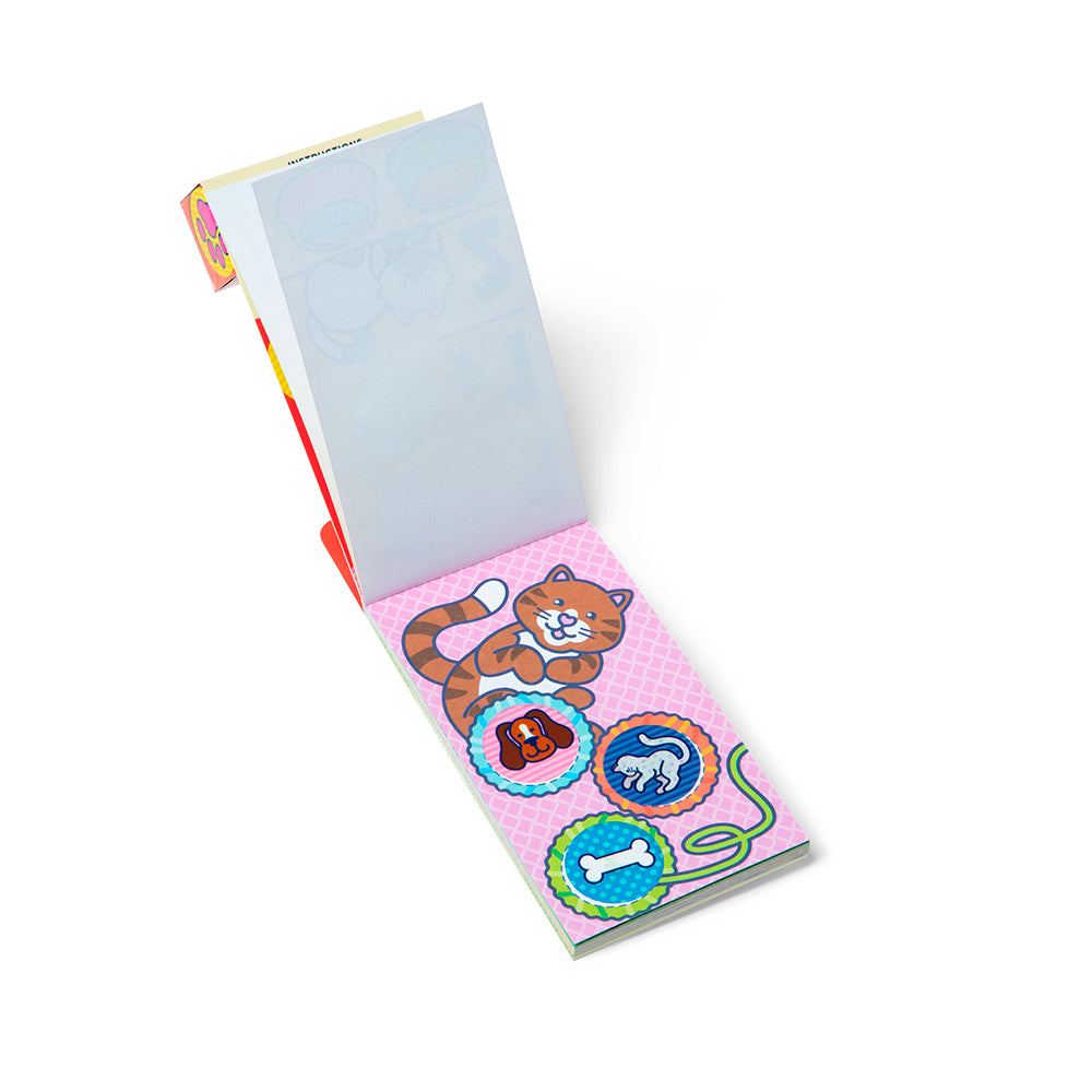 MELISSA AND DOUG - STICKER WOW! - MINI BLOC D'ACTIVITÉS ET RECHARGE D'AUTOCOLLANTS - ANIMAUX DE COMPAGNIE
