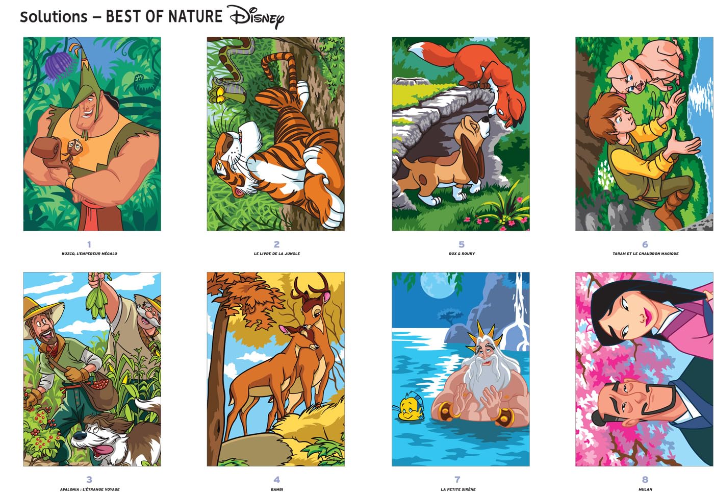 COLORIAGES MYSTÈRES DISNEY - BEST OF NATURE (LIVRE DE COLORIAGE PAR NUMÉROS)