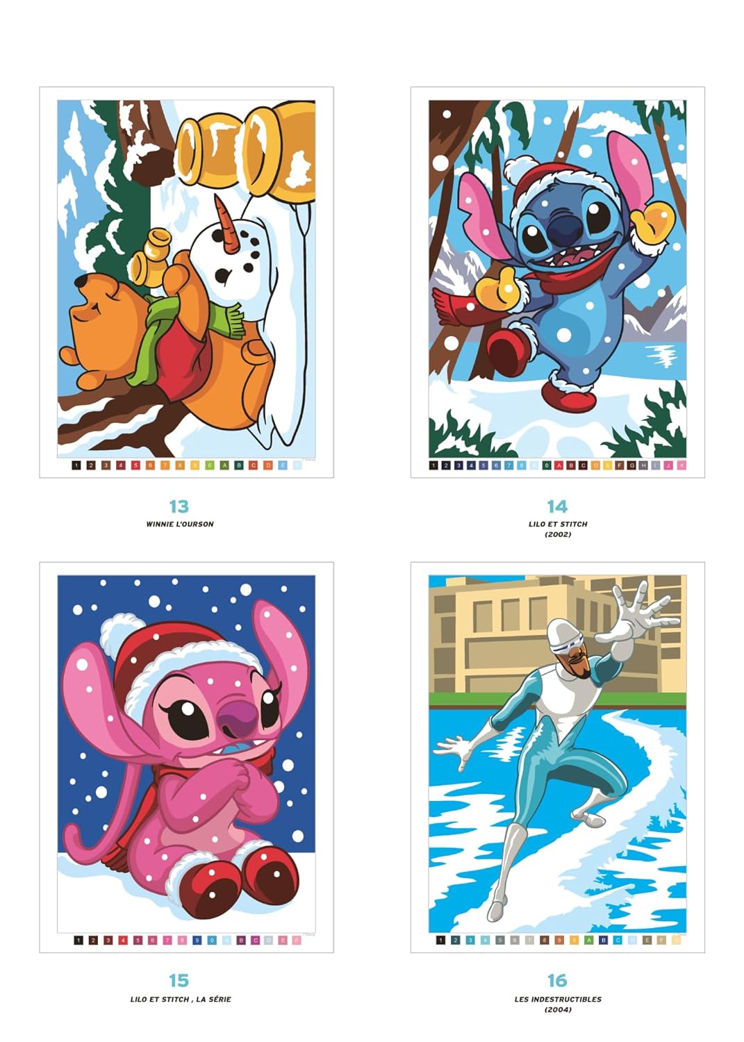 COLORIAGES MYSTÈRES DISNEY - HIVER (LIVRE DE COLORIAGE PAR NUMÉROS)