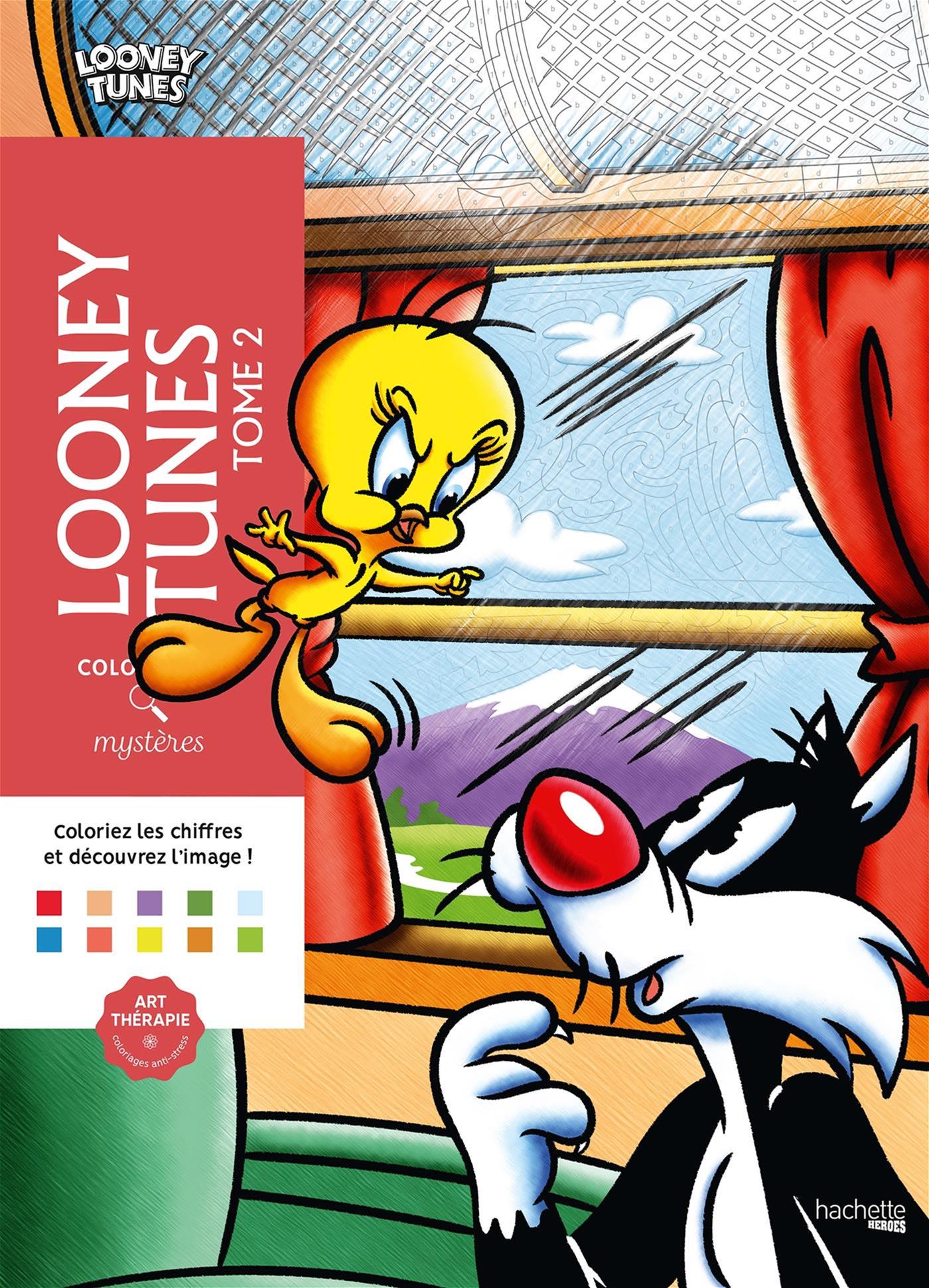 COLORIAGES MYSTÈRES - LOONEY TUNES TOME 2 (LIVRE DE COLORIAGE PAR NUMÉROS)