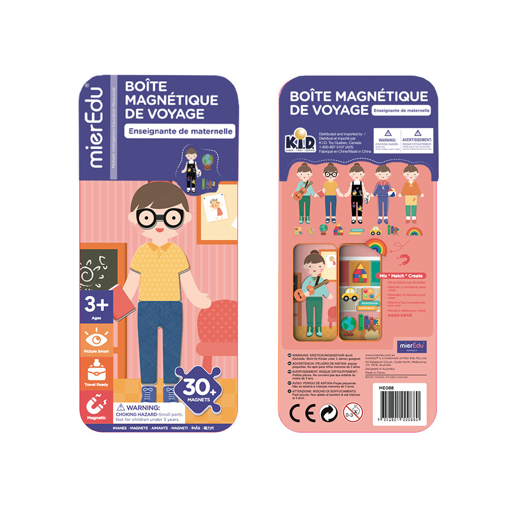MIEREDU - BOÎTE MAGNÉTIQUE DE VOYAGE - ENSEIGNANTE DE MATERNELLE