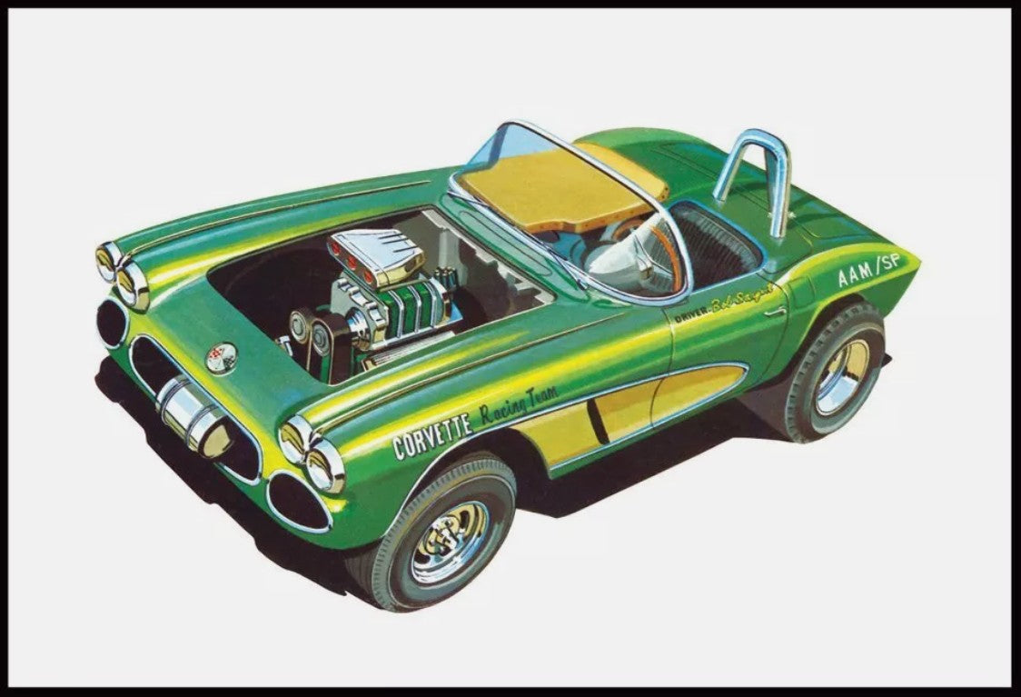 MODÈLE À COLLER - 1962 CHEVY CORVETTE 1/25 NIVEAU 2