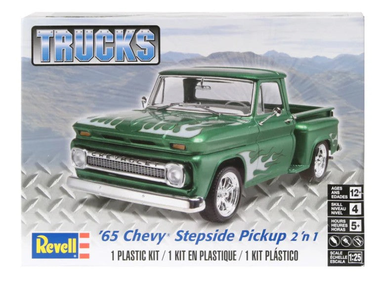 MODÈLE À COLLER - 1965 CHEVY STEPSIDE PICK-UP 2 'N 1 1/25 NIVEAU 4